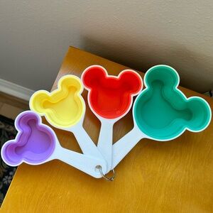 Disney Parks Mickey Mouse Collapsible Measuring Cups multicolor